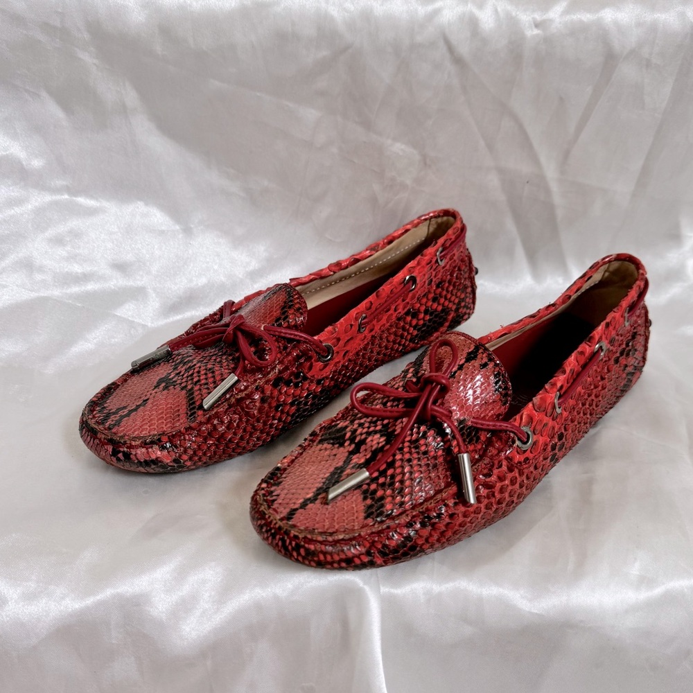 Tod’s Red Python Loafer